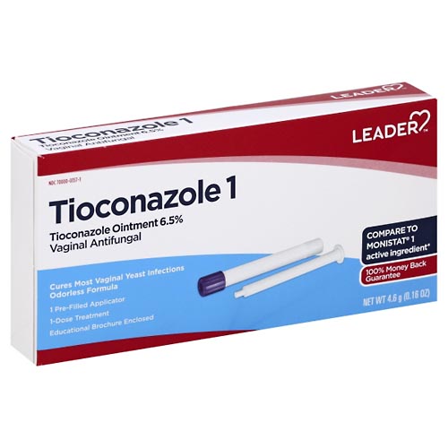 Image for Leader Tioconazole 1, Vaginal Antifungal,4.6g from Parkway Pharmacy