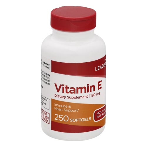 Image for Leader Vitamin E, 180 mg, Softgels,250ea from Parkway Pharmacy