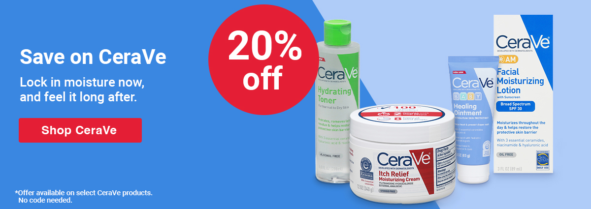 Save 20% Off CeraVe